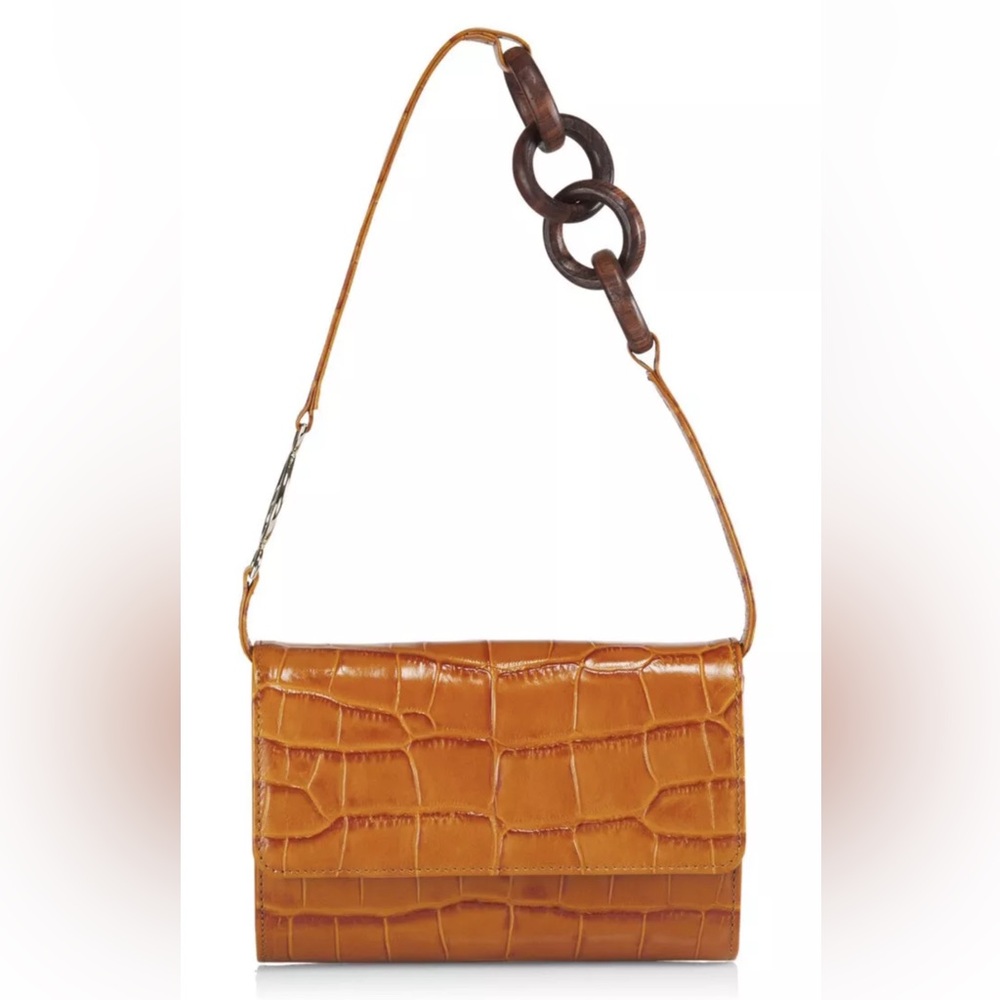 BROTHER VELLIES Lijadu Croc-Embossed Leather Shoulder Bag